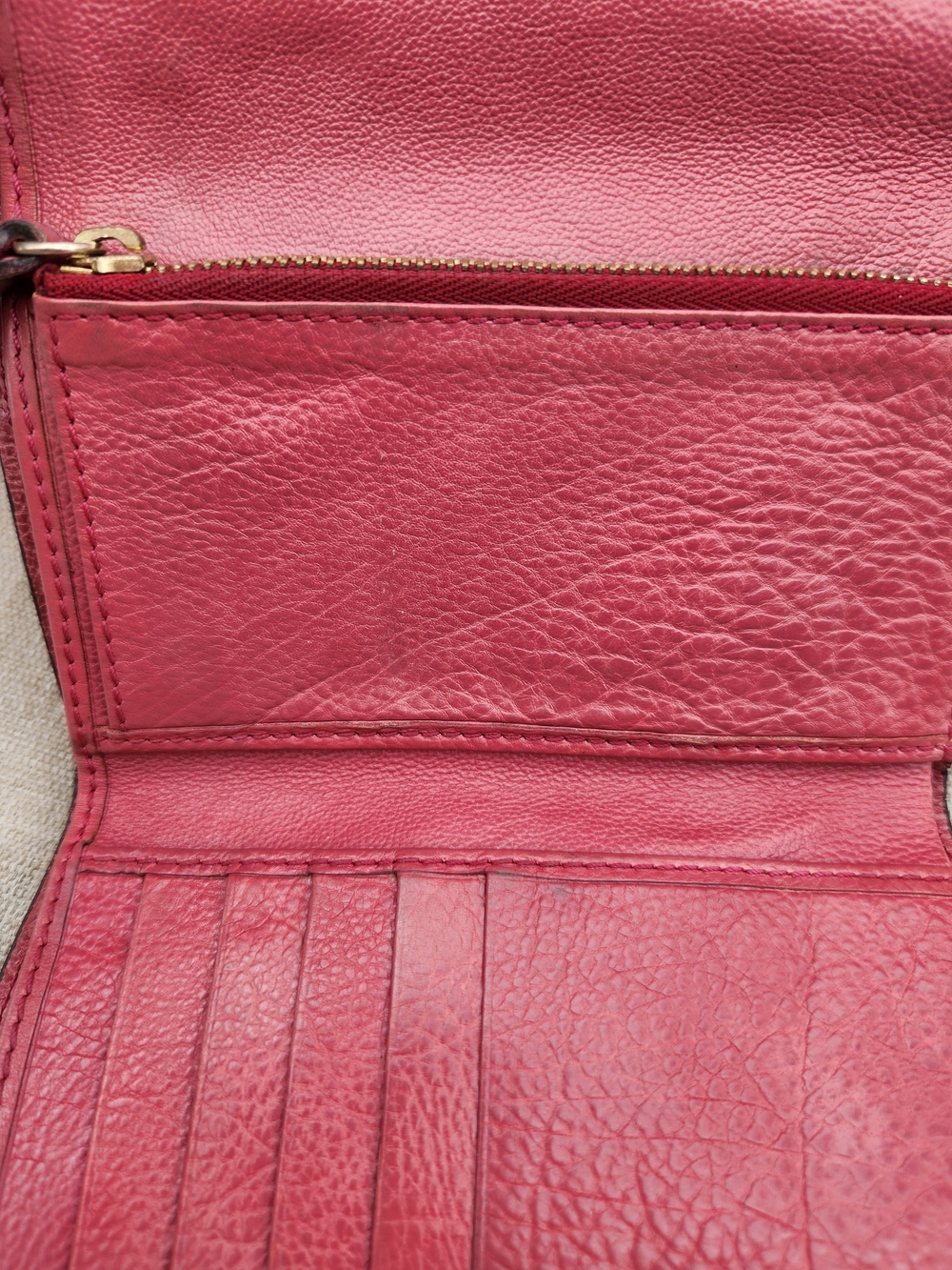 CHLOE Authentic Mauve Pink Leather Clutch with Gold-Tone Hardware - Picture 8 of 16